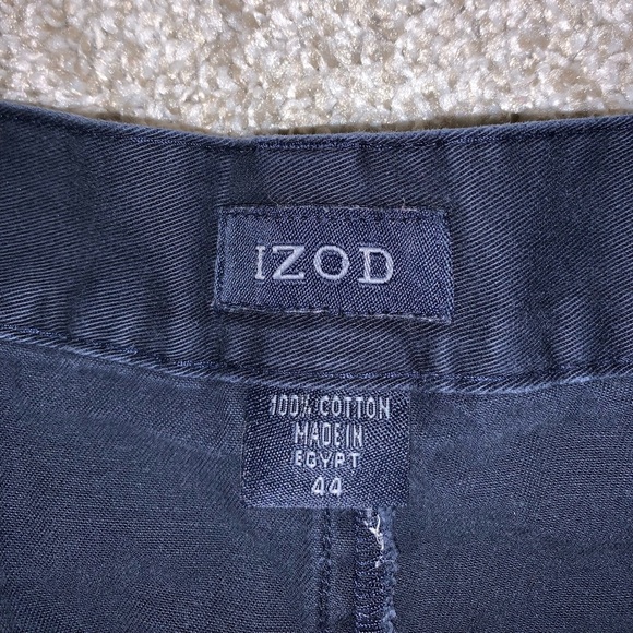 Izod Dark Blue Cotton Dress shorts size Waist 44 - Picture 7 of 11